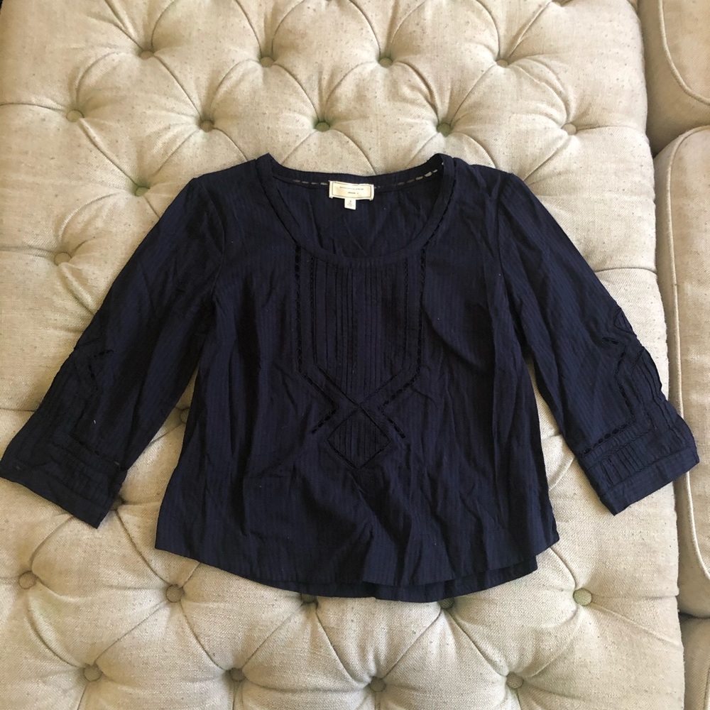 Anthropologie Moulinette Soeurs Navy Tunic